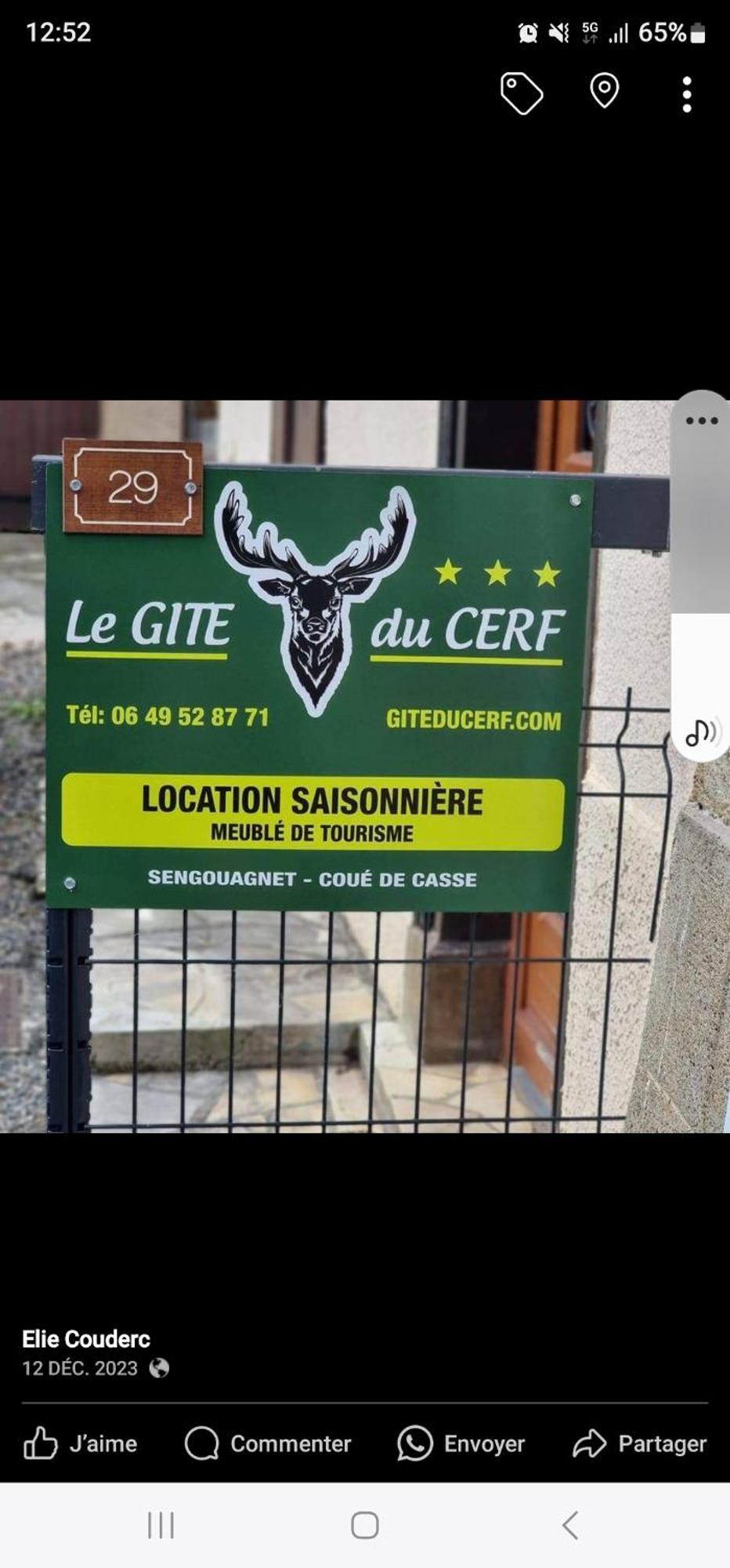 Legiteducerf 3 Etoiles Sengouagnet Exterior foto
